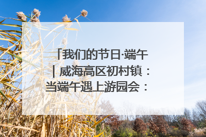 我们的节日·端午｜威海高区初村镇：当端午遇上游园会：来一场“粽”享欢乐的趣味冒险！