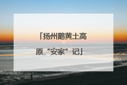 扬州鹅黄土高原“安家”记