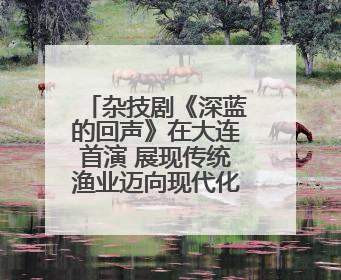 杂技剧《深蓝的回声》在大连首演 展现传统渔业迈向现代化海洋牧场奋斗历程