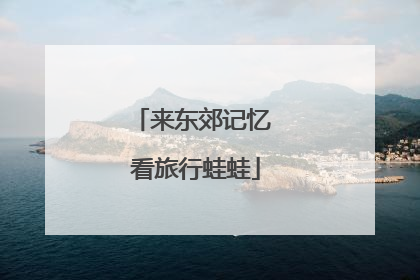 来东郊记忆 看旅行蛙蛙