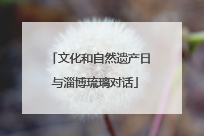 文化和自然遗产日与淄博琉璃对话