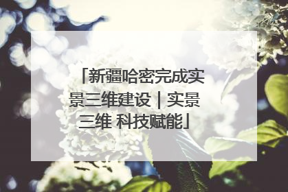 新疆哈密完成实景三维建设｜实景三维 科技赋能