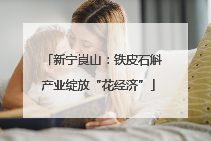 新宁崀山：铁皮石斛产业绽放“花经济”