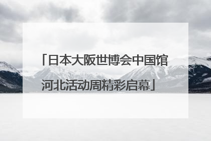 日本大阪世博会中国馆河北活动周精彩启幕