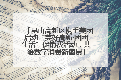 昆山高新区携手美团启动“美好高新·团团生活”促销费活动，共绘数字消费新图景