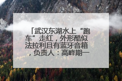 武汉东湖水上“跑车”走红，外形酷似法拉利且有蓝牙音箱，负责人：高峰期一两百人排队