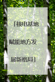 核电基地赋能地方发展新格局