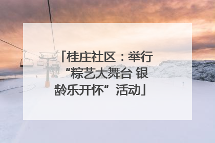 桂庄社区：举行“粽艺大舞台 银龄乐开怀”活动
