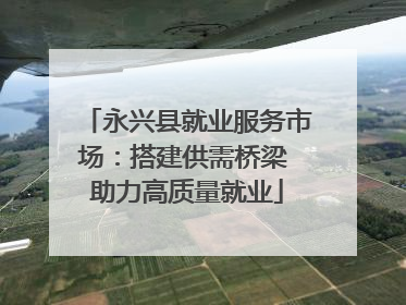 永兴县就业服务市场：搭建供需桥梁 助力高质量就业
