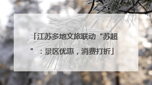 江苏多地文旅联动“苏超”：景区优惠，消费打折