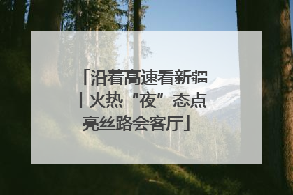 沿着高速看新疆丨火热“夜”态点亮丝路会客厅