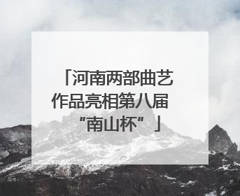 河南两部曲艺作品亮相第八届“南山杯”