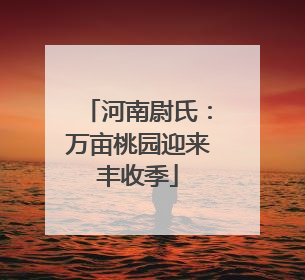 河南尉氏：万亩桃园迎来丰收季