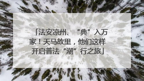 法安凉州、“典”入万家！天马故里，他们这样开启普法“潮”行之旅