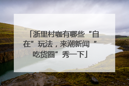 浙里村咖有哪些“自在”玩法，来潮新闻“吃货圈”秀一下