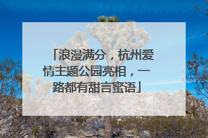 浪漫满分，杭州爱情主题公园亮相，一路都有甜言蜜语