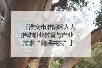 淮安市淮阴区人大推动职业教育与产业需求“同频共振”