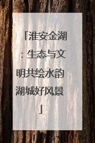淮安金湖：生态与文明共绘水韵湖城好风景