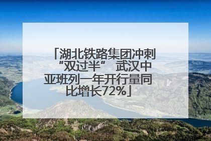 湖北铁路集团冲刺“双过半” 武汉中亚班列一年开行量同比增长72%