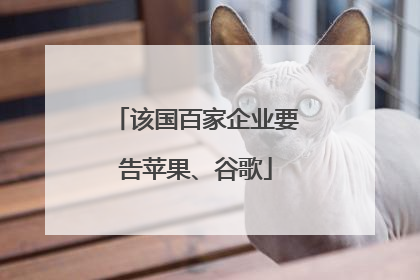 该国百家企业要告苹果、谷歌