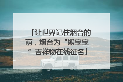 让世界记住烟台的萌，烟台为“熊宝宝”吉祥物在线征名