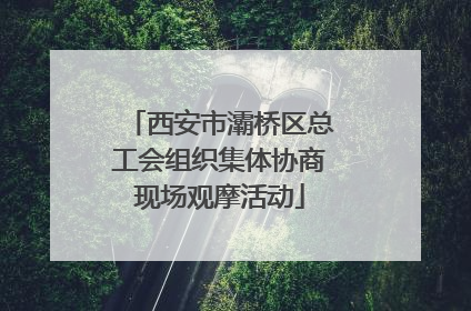 西安市灞桥区总工会组织集体协商现场观摩活动