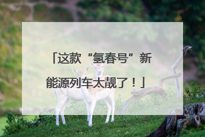 这款“氢春号”新能源列车太靓了！