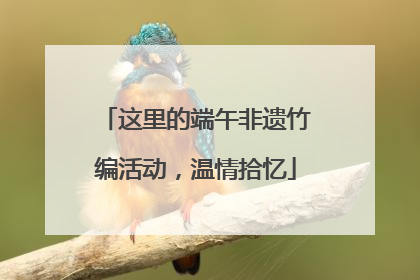 这里的端午非遗竹编活动，温情拾忆