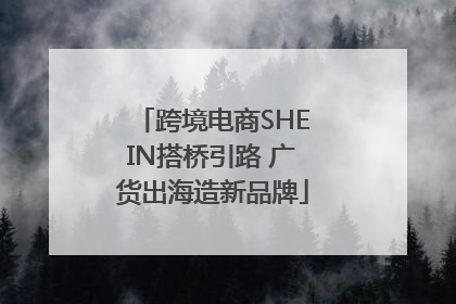 跨境电商SHEIN搭桥引路 广货出海造新品牌
