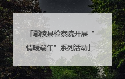 鄢陵县检察院开展“情暖端午”系列活动