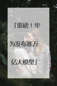 重磅！华为发布准万亿大模型