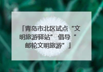 青岛市北区试点“文明旅游驿站” 倡导“邮轮文明旅游”