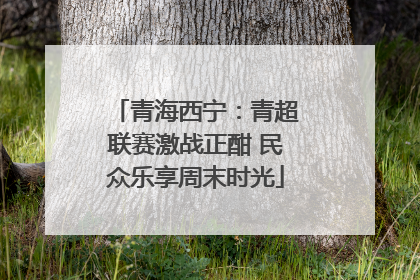 青海西宁：青超联赛激战正酣 民众乐享周末时光