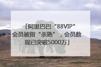 阿里巴巴“88VIP”会员被指“杀熟”，会员数现已突破5000万