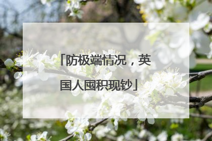 防极端情况，英国人囤积现钞
