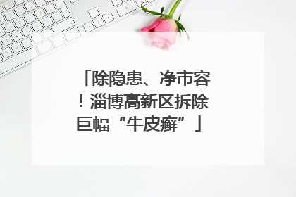 除隐患、净市容！淄博高新区拆除巨幅“牛皮癣”
