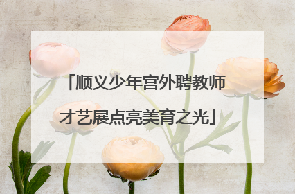 顺义少年宫外聘教师才艺展点亮美育之光