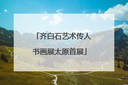 齐白石艺术传人书画展太原首展
