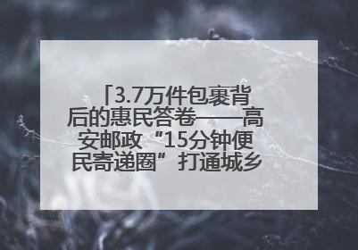 3.7万件包裹背后的惠民答卷——高安邮政“15分钟便民寄递圈”打通城乡服务末梢