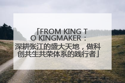 FROM KING TO KINGMAKER：深耕张江的盛大天地，做科创共生共荣体系的践行者