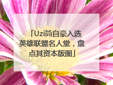 Uzi简自豪入选英雄联盟名人堂，盘点其资本版图